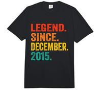 Legend Since December 2015 Retro 11 Years Old 11th Birthday Comfort Colors Adult Heavyweight T-Shirt