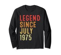 Legend Since July 1975 Vintage 1975 Birth Of Birthday Gifts Manga Larga