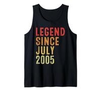 Legend Since July 2005 Vintage 2005 Birth Of Birthday Gifts Camiseta sin Mangas