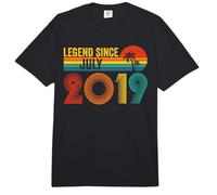 Legend Since July 2019 7th Birthday Gifts Idea 7 Years Old Comfort Colors Adult Heavyweight T-Shirt
