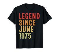 Legend Since June 1975 Vintage 1975 Birth Of Birthday Gifts Camiseta