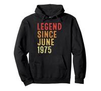 Legend Since June 1975 Vintage 1975 Birth Of Birthday Gifts Sudadera con Capucha