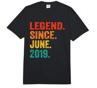Legend Since June 2019 Vintage 7 Years Old Age 7th Birthday Comfort Colors Adult Heavyweight T-Shirt