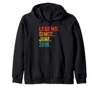 Legend Since June 2019 Vintage 7 Years Old Age 7th Birthday Sudadera con Capucha