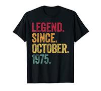 Legend Since October 1975 46th Birthday Gift 46 Years Old Camiseta