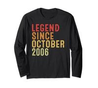 Legend Since October 2006 Vintage 2006 Birth Of Birthday Manga Larga