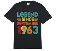 Legend Since September 1963 63rd Birthday Retro 63 Years Old Comfort Colors Adult Heavyweight T-Shirt