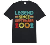 Legend Since September 2002 24th Birthday Retro 24 Years Old Comfort Colors Adult Heavyweight T-Shirt