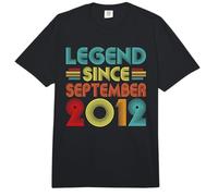 Legend Since September 2012 14th Birthday Retro 14 Years Old Comfort Colors Adult Heavyweight T-Shirt