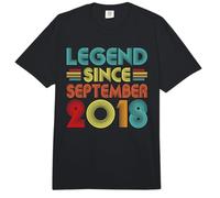 Legend Since September 2018 8th Birthday Retro 8 Years Old Comfort Colors Adult Heavyweight T-Shirt