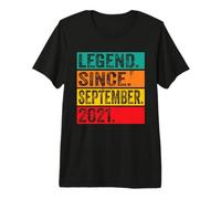 Legend Since September 2021 5th Birthday Gifts 5 Years Old Camiseta Premium
