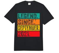 Legend Since September 2021 5th Birthday Gifts 5 Years Old Comfort Colors Adult Heavyweight T-Shirt