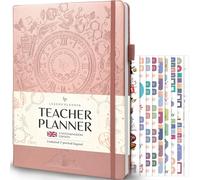 Legend Teacher Planner UK Edition - Libro de lecciones sin fecha para profesores con calendarios semanales y mensuales, organización del aula y planificador del año escolar, 21,5 x 28 cm, tapa dura