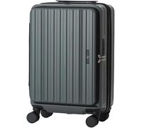 LEGEND WALKER Maleta rígida expandible de apertura frontal con ruedas giratorias, bloqueo TSA, puerto USB y portavasos, Caqui, 26 inch, Equipaje expandible central rígido con ruedas giratorias