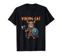 Legendario Arte de Aventura de Dibujos Animados de Gatito nórdico Camiseta