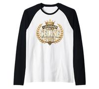 Legendario Celine Royal Crown Crest Nombre Gráfico Personalizado Regal Camiseta Manga Raglan