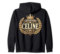 Legendario Celine Royal Crown Crest Nombre Gráfico Personalizado Regal Sudadera con Capucha