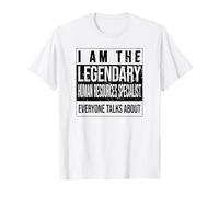 Legendario Cumpleaños Nacido Especialista en Recursos Humanos Camiseta