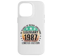 Legendario Desde 1987 Edición Limitada 39 cumpleaños Carcasa para iPhone 14 Pro MAX