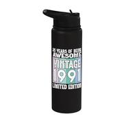 Legendario desde 1991 Edición limitada 35 cumpleaños Stainless Steel Insulated Water Bottle