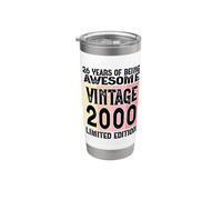 Legendario desde 2000 Edición limitada 26 cumpleaños Vaso térmico de acero inoxidable de doble pared
