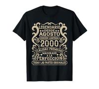 Legendario Desde Agosto 2000 - Cumpleaños 25 Años Camiseta