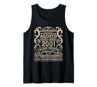 Legendario Desde Agosto 2001 - Cumpleaños 24 Años Camiseta sin Mangas