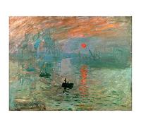 Legendarte - Cuadro Lienzo, Impresión Digital - Impresión. Sol Naciente - Claude Monet - Decoración Pared cm. 50x70