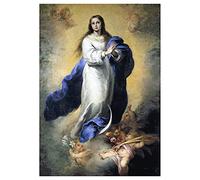 Legendarte - Cuadro Lienzo, Impresión Digital - La Inmaculada Concepción El Escorial - Bartolomé Esteban Murillo - Decoración Pared cm. 50x70