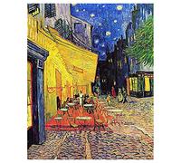 Legendarte - Cuadro Lienzo, Impresión Digital - Terraza De Café Por La Noche - Vincent Van Gogh - Decoración Pared cm. 50x70