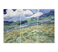 Legendarte - Panel Decorativo Multiple Vista Desde Saint-Remy - Vincent Van Gogh cm. 100x150 (6 paneles)
