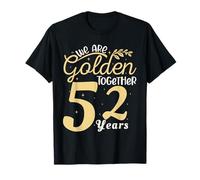 Legendary 52 Year golden Marriage anniversary Crew Men Women Camiseta