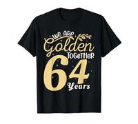 Legendary 64 Year golden Marriage anniversary Crew Men Women Camiseta