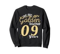 Legendary 9 Year golden Marriage anniversary Crew Men Women Sudadera