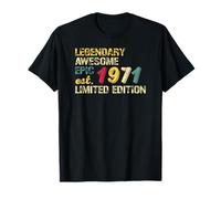 Legendary Awesome Epic Birthday Gift 1971 Limited Edition Camiseta
