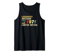 Legendary Awesome Epic Birthday Gift 1971 Limited Edition Camiseta sin Mangas