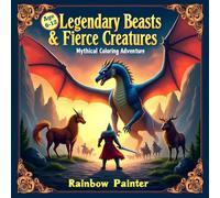 Legendary Beasts & Fierce Creatures Mythical Coloring Adventure: 47 Legendary Dragons, Monsters, and Fantasy Beasts to Color for Kids Ages 6-12
