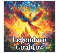 Legendary Creatures: Urban Legend Fantasy Animals Coloring Book For Kids Ages 4-8: Mythical Beasts, Magical Monsters & Legendary Animals to Spark Creativity in Boys and Girls