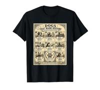Legendary Dogs That Made History - Sello Vintage para Amantes de los Perros Camiseta gráfica económica