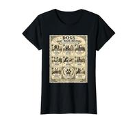 Legendary Dogs That Made History - Sello Vintage para Amantes de los Perros Camiseta gráfica económica