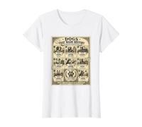 Legendary Dogs That Made History - Sello Vintage para Amantes de los Perros Camiseta gráfica económica