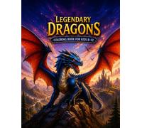 Legendary Dragons Coloring Book for Kids 8-12 Ages: A Magical Adventure with 30 Fantasy Dragon Coloring Pages