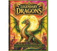 Legendary Dragons: Extreme Detail Coloring Book - 70 Intricate Designs for Expert Adults in a Dark Gothic Fantasy World (Dragon Chronicles)