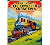 Legendary Locomotive Landscapes Grayscale Adult Coloring Book: Includes 38 Realistic Train Scenes with Steam Engines, Rail Tracks and Industrial ... & Structures Collection by James R. Morton)