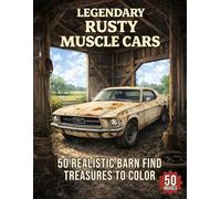 Legendary Rusty Muscle Cars Coloring Book: A Collection of Realistic Abandoned and Weathered Muscle Cars Featuring Clean Line Art, Classic Designs, ... (Legendary Muscle Cars Coloring Series)