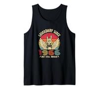 Legendary Since 1966 Vintage Retro Rock Hombre Mujer Camiseta sin Mangas