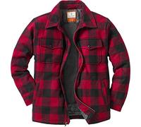Legendary Whitetails Abrigo de lana para hombre, chaqueta de invierno con forro bereber, ropa de trabajo, Tartán Búfalo, 4X-Large