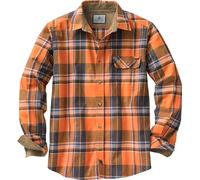 Legendary Whitetails Buck Camp - Camisa de Franela de Manga Larga con Botones y puños de Pana