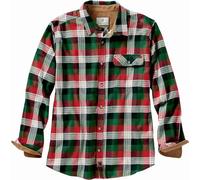 Legendary Whitetails Buck Camp Flannel Shirt Camisa Abotonada, Alpine Mountain Plaid, S Hombres