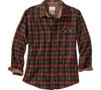 Legendary Whitetails Buck Camp Flannel Shirt Camisa Abotonada, Rojowood Plaid, X-Large Alto para Hombre